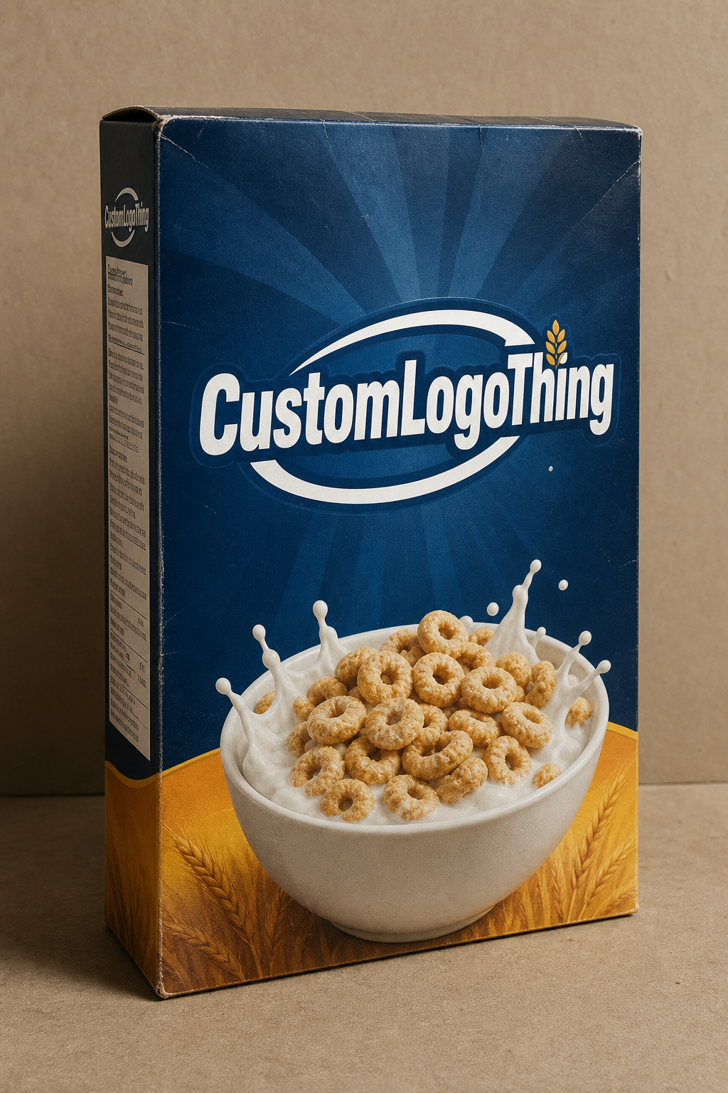 Printed Cereal Boxes with Logo: Board, Finish, Dieline, and Unit Cost