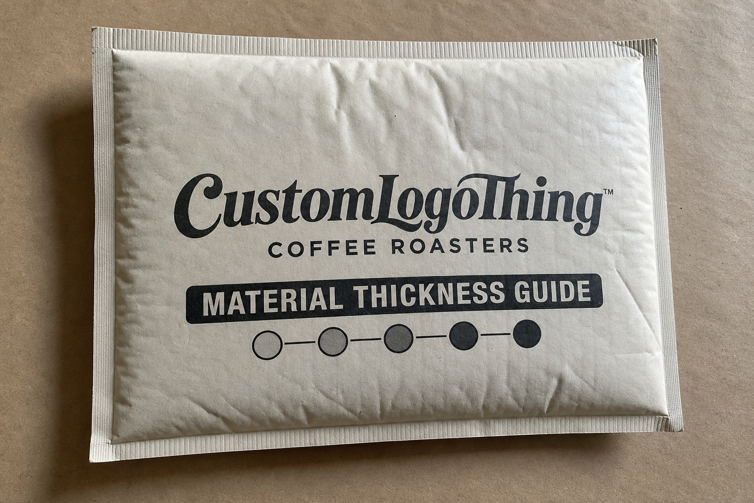 Branded Padded Mailers for Coffee Roasters Thickness: Film, Print, MOQ, and Carton Packing