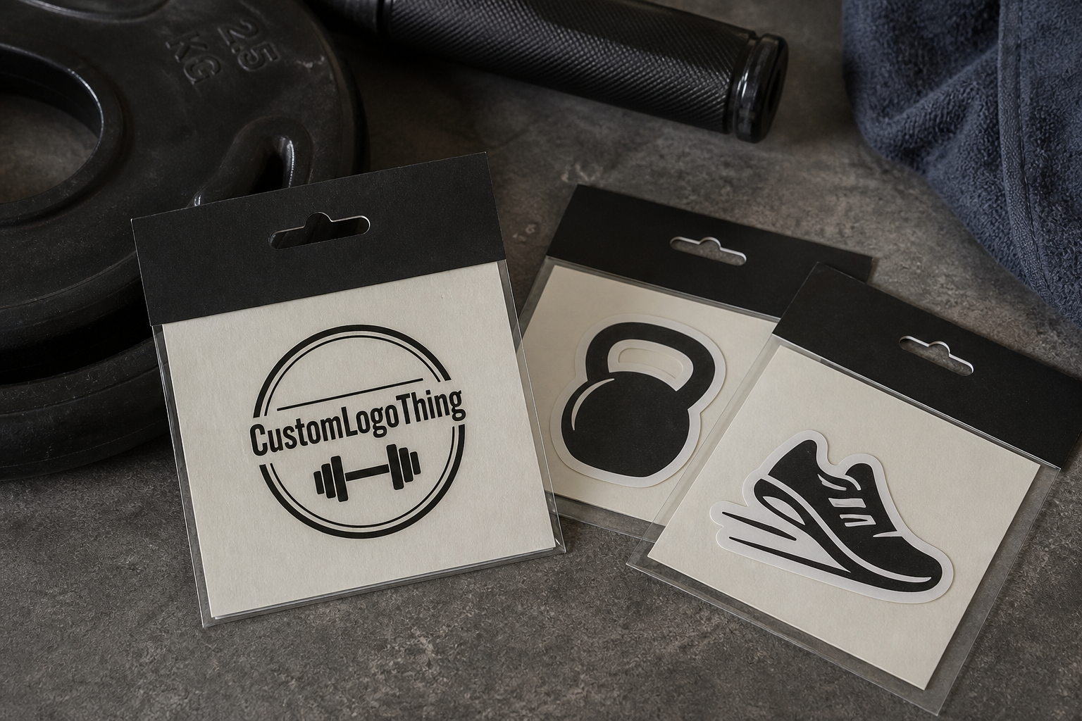 Fitness Brand Die Cut Stickers Quote for Bulk Orders