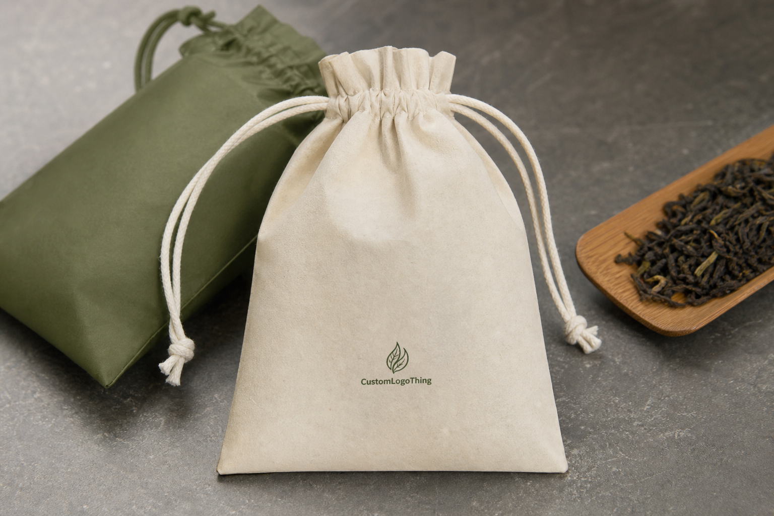 Tea Brand Drawstring Bags Cost: Request a Custom Quote