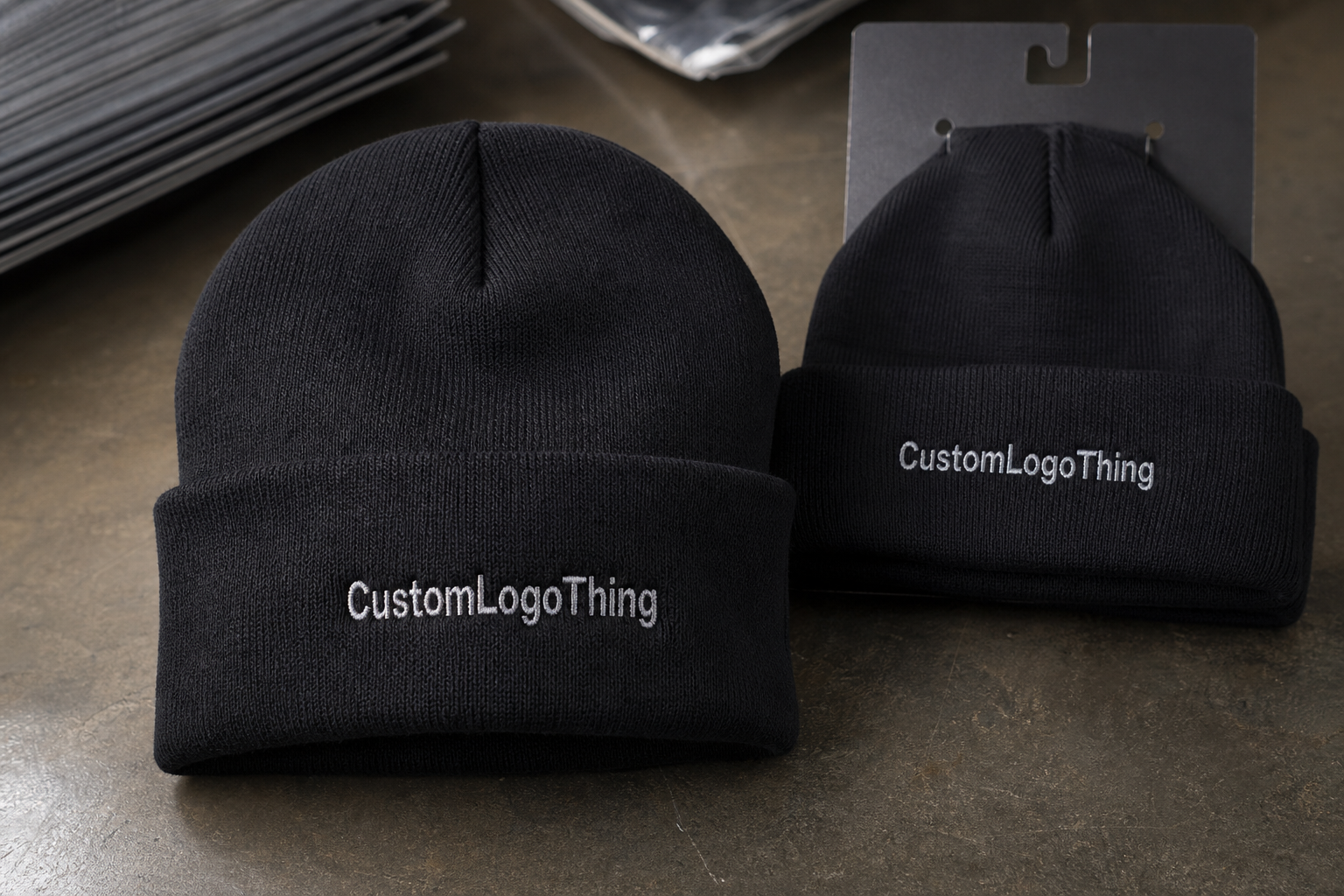 Winter Hats with Embroidered Logo Bulk Pricing for Orders