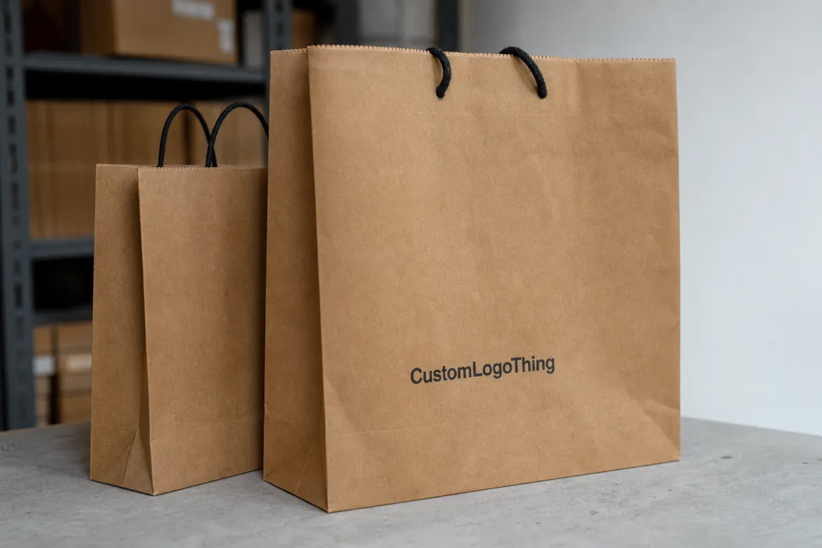 Skincare Brands Kraft Paper Bags Unit Cost for Ordering