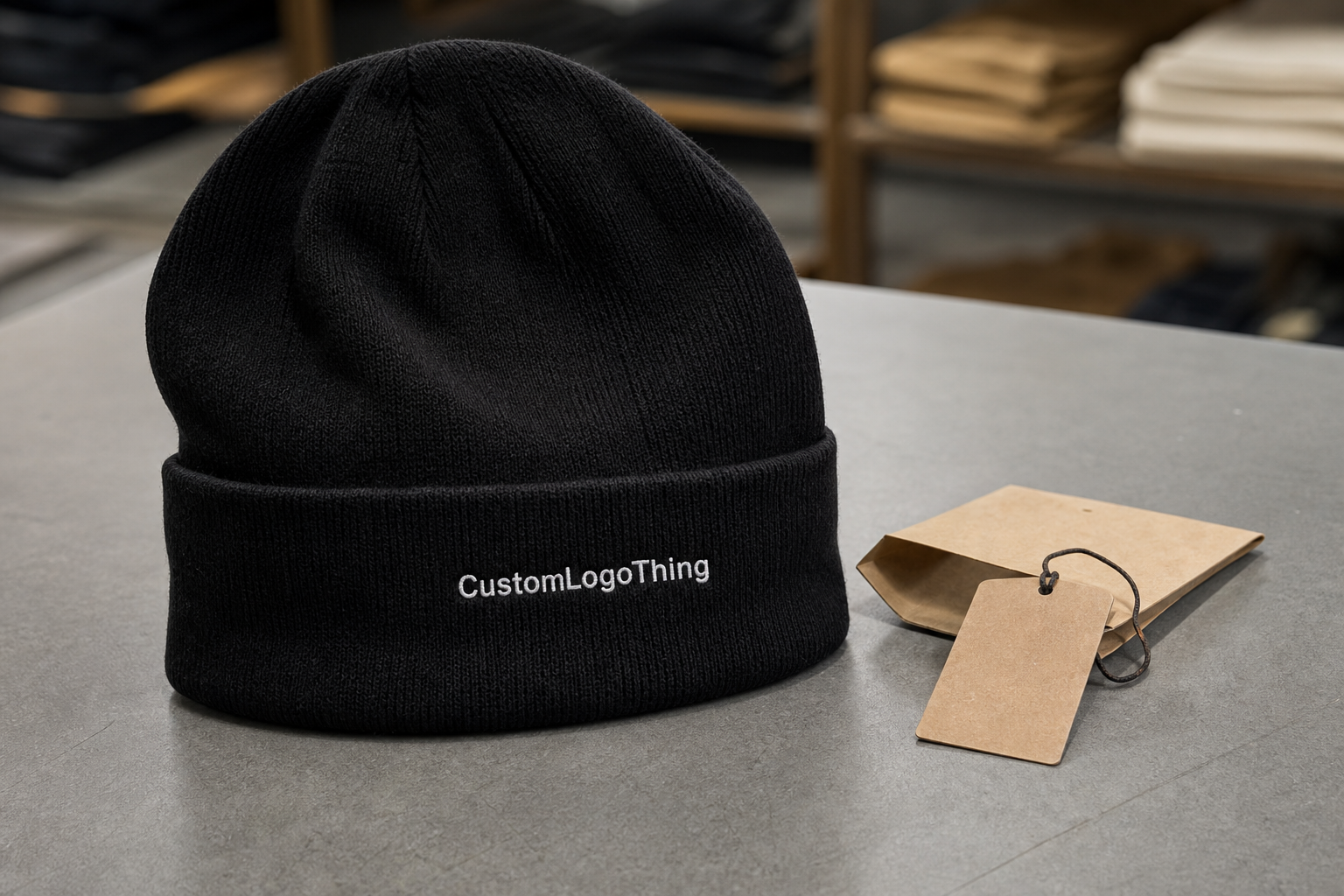 Custom Beanies With Woven Label Lead Time for Bulk Orders