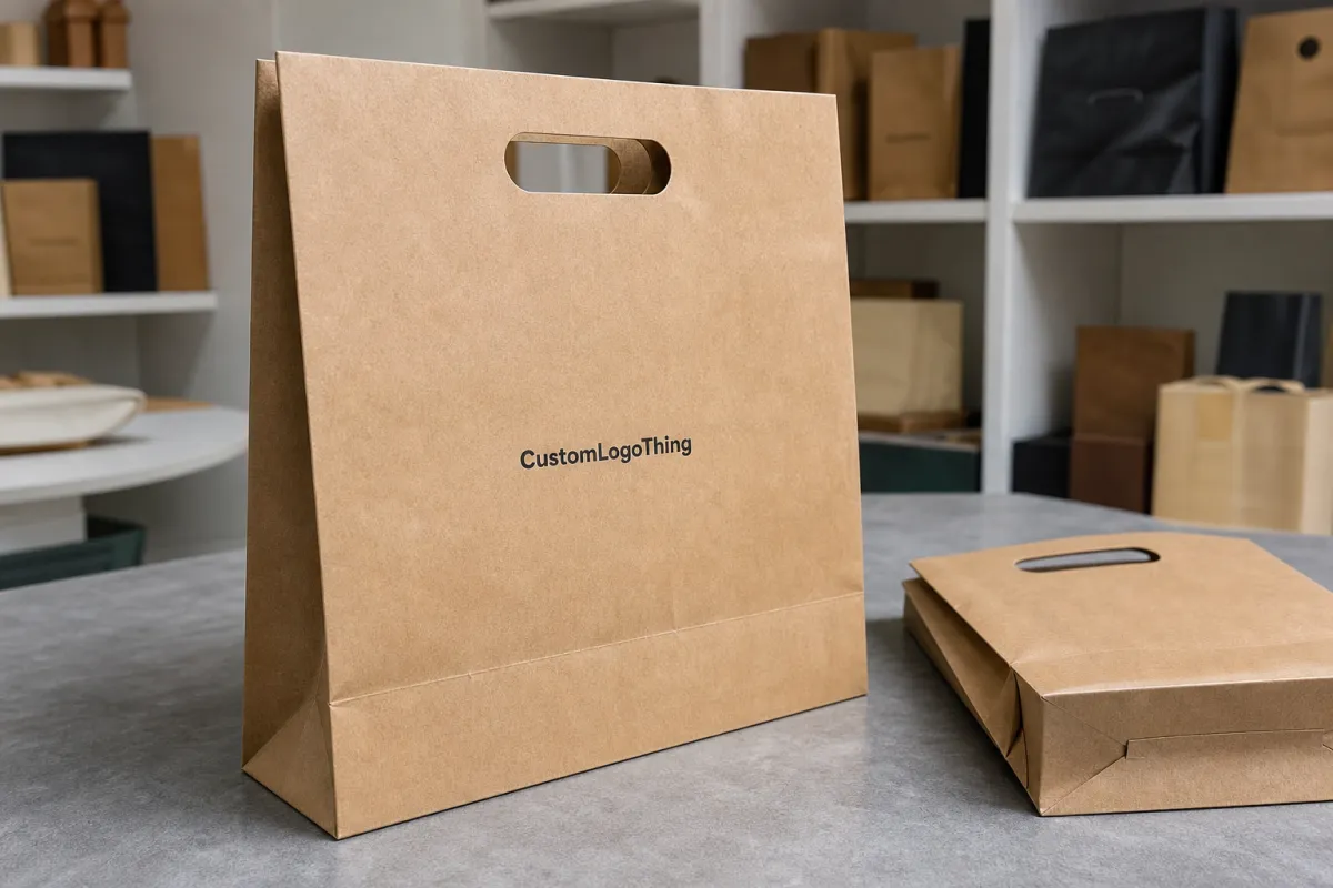 Printed Small Retail Paper Bags With Logo Quote Request
