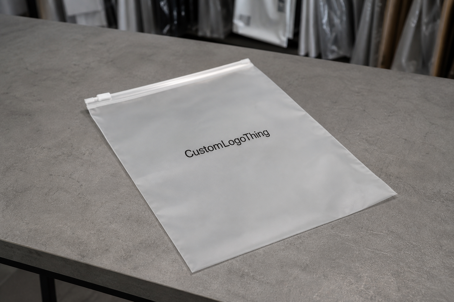 Frosted Zipper Bags Small Batch Custom Order for Brands