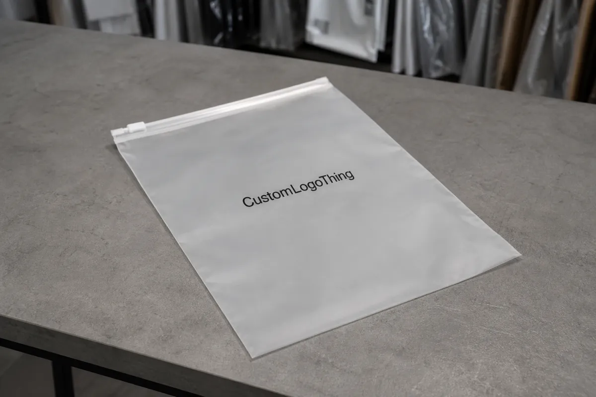 Frosted Zipper Bags Small Batch Custom Order for Brands