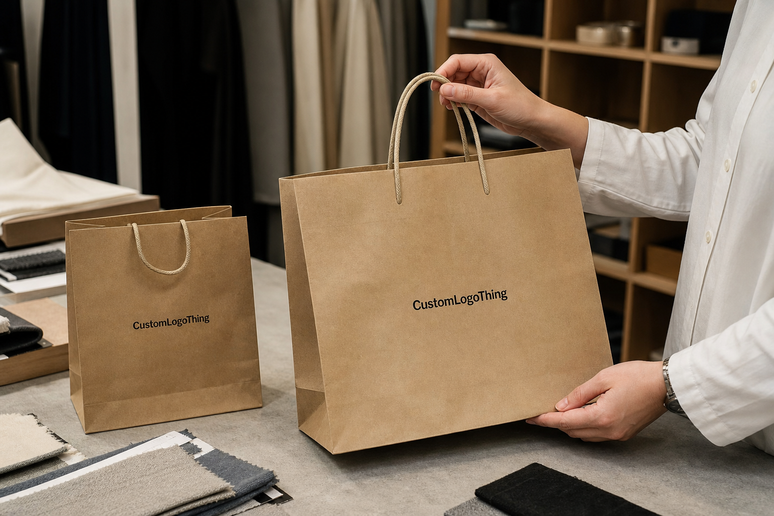 Custom Clothing Store Paper Bags Unit Cost Breakdown