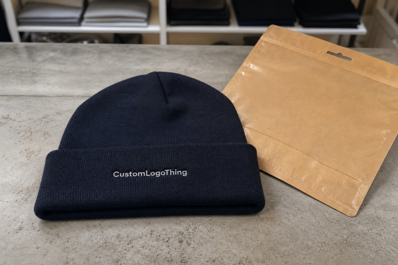 Custom Cuffed Knit Beanies Bulk Order for Teams & Stores