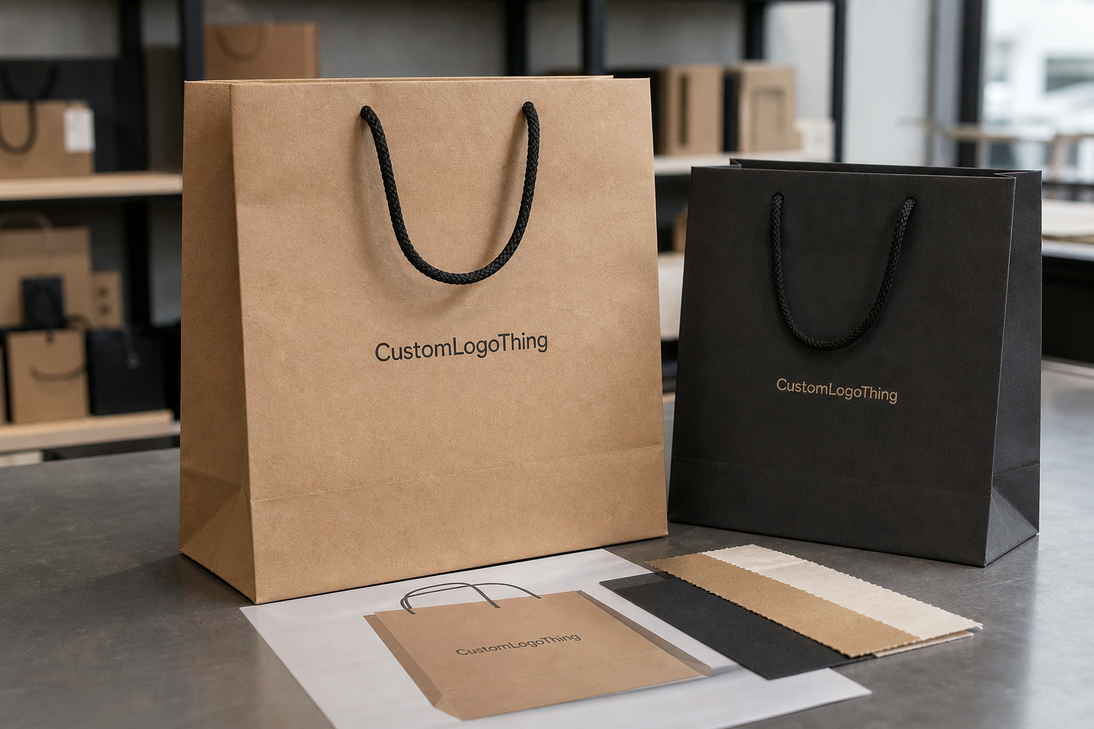 Custom Clothing Store Paper Bags Artwork Setup Checklist