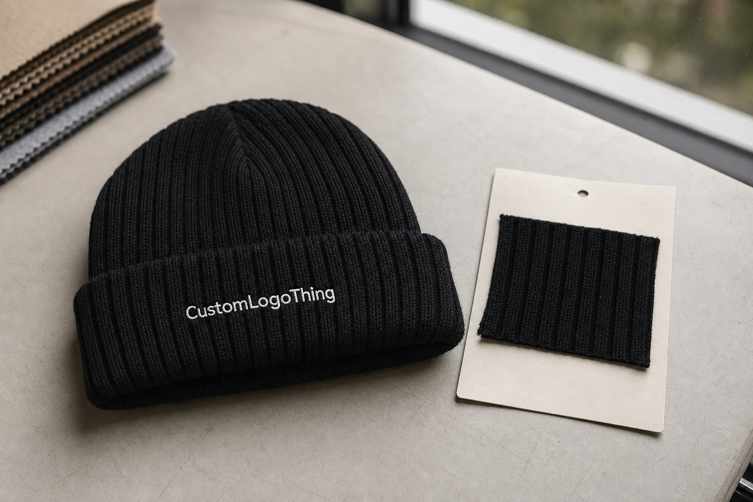 What a Ribbed Winter Hats Sample Approval Checklist Covers - CustomLogoThing packaging example