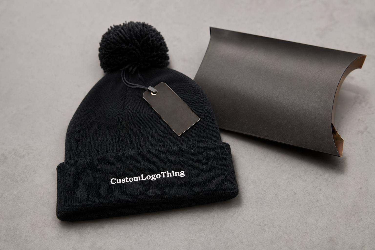 Pom Pom Beanies Logo Placement Guide for Bulk Orders