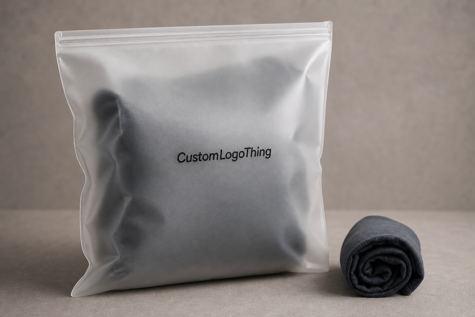 Frosted Zipper Bags Logo Print Quote for Bulk Orders