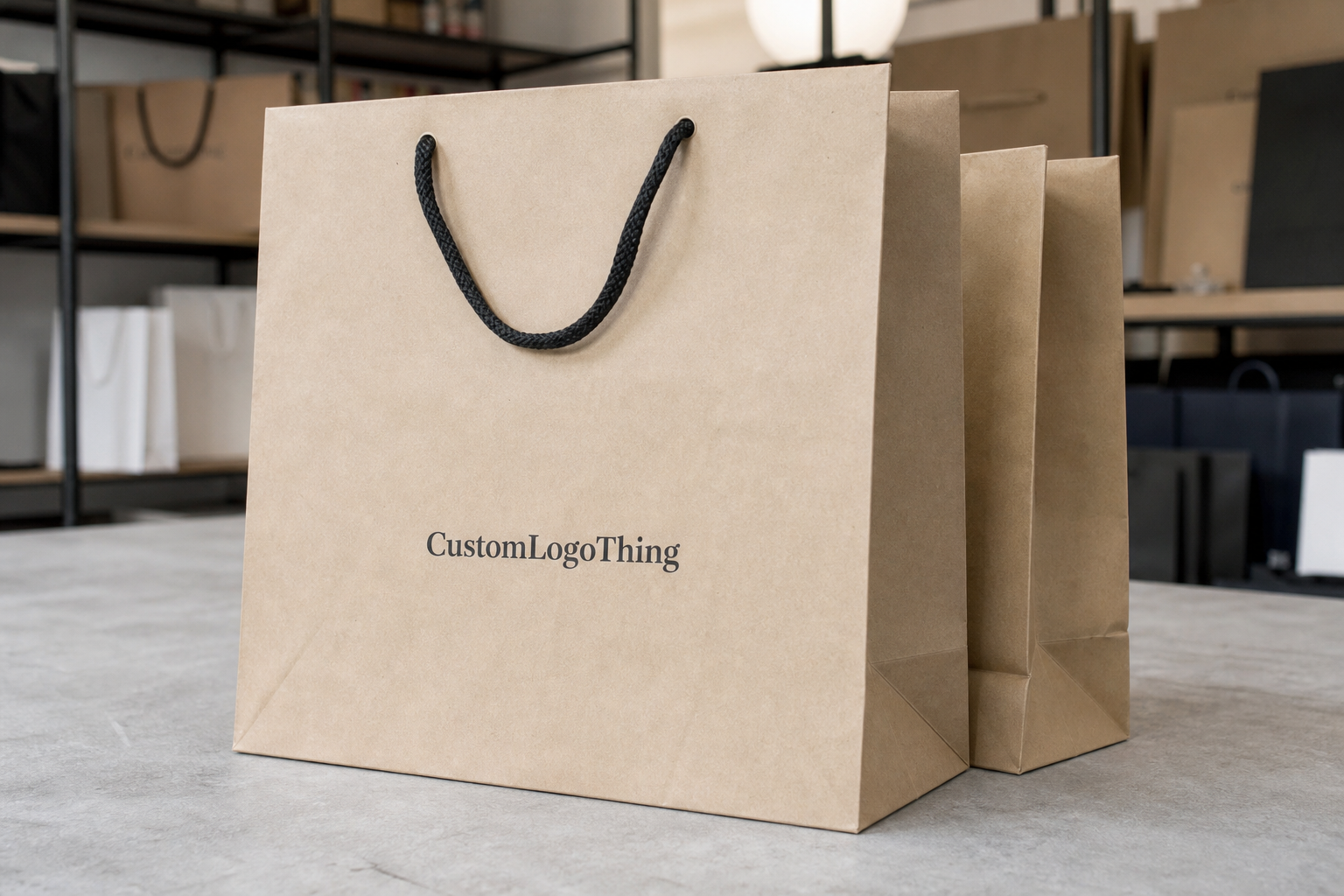 Custom Boutique Paper Bags Bulk Order for Retailers