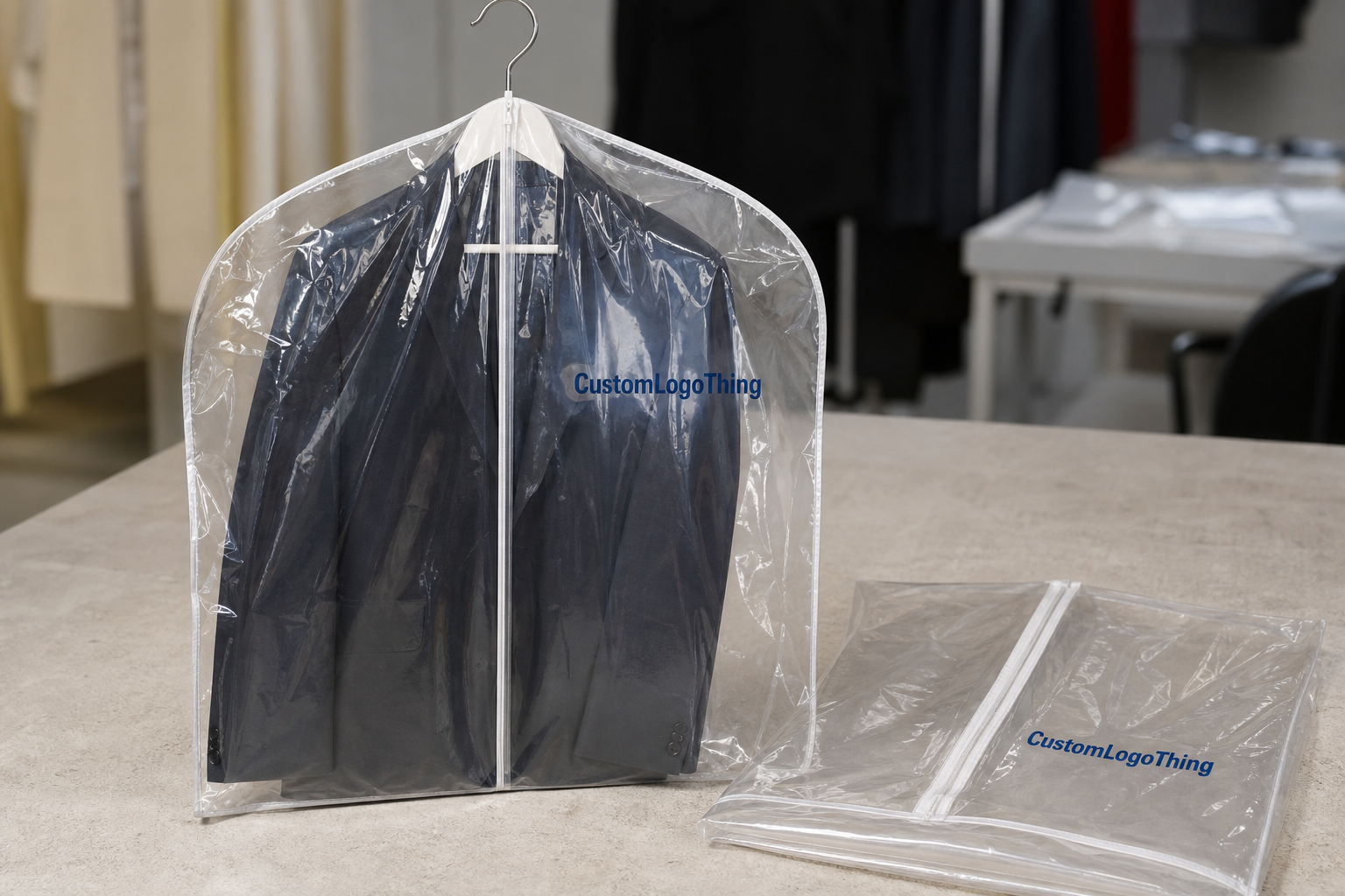 Clear Garment Bags Low MOQ Custom Order for Retail
