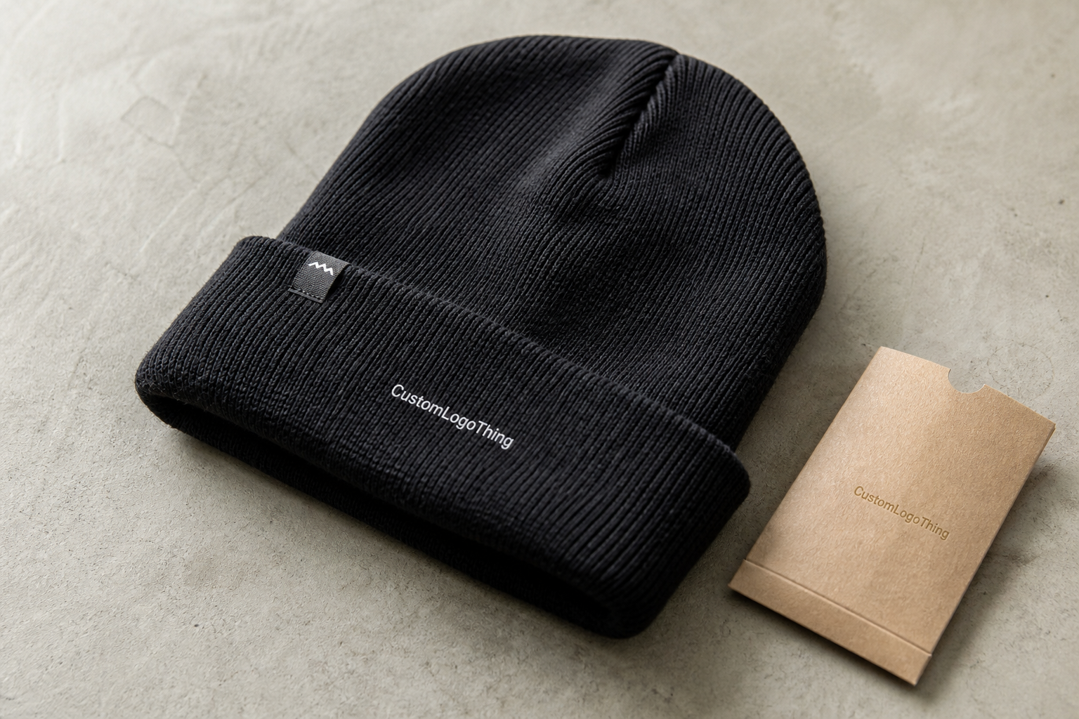 Heavyweight Winter Beanies Woven Label Quote Request
