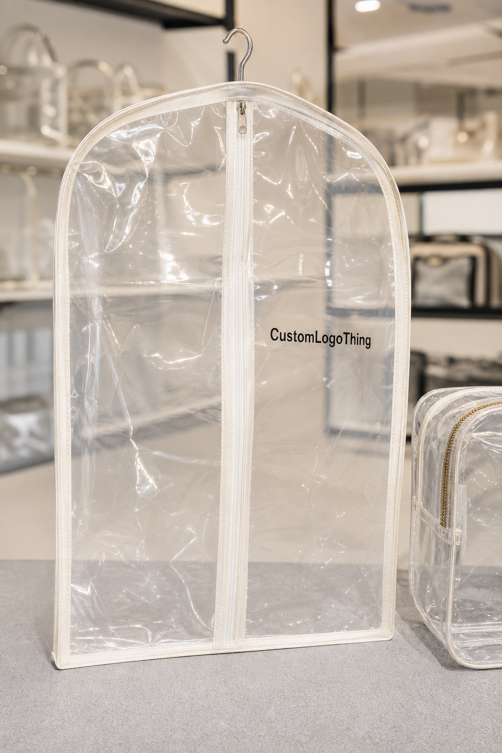 Custom Clear Garment Bag Wholesale Pricing for Cosmetics