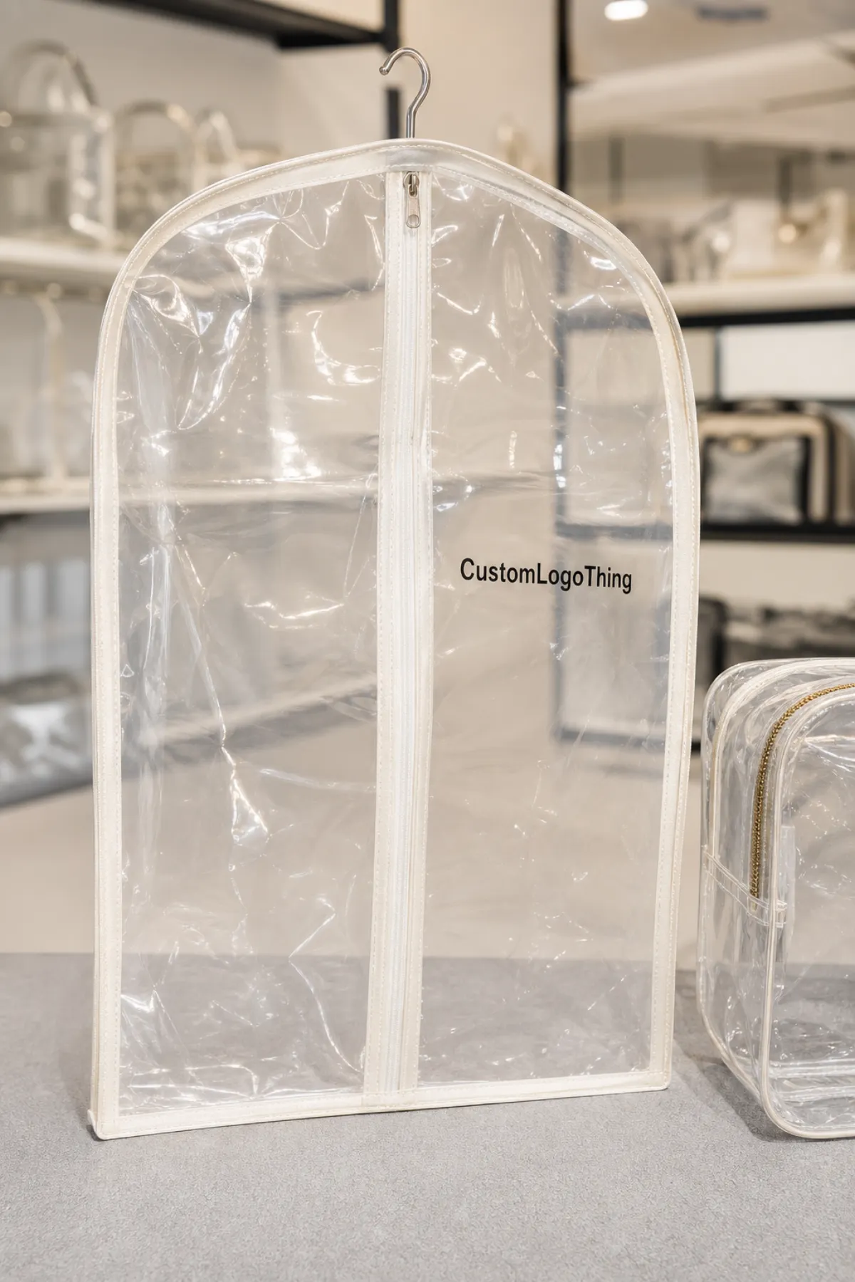 Custom Clear Garment Bag Wholesale Pricing for Cosmetics