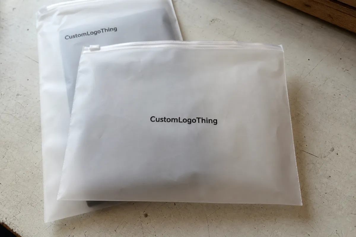 Frosted Zipper Bags Logo Placement Guide for Custom Orders