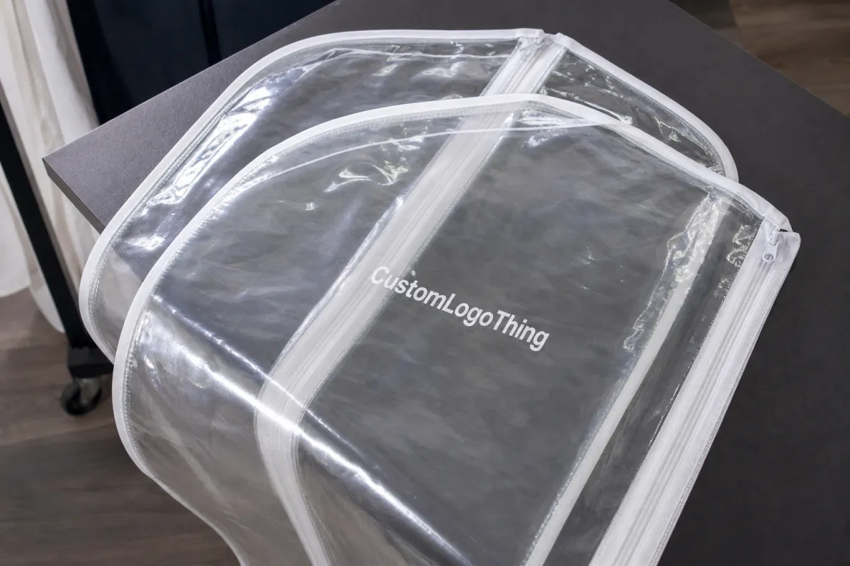 Custom PVC Zipper Garment Bags Bulk Order for Brands
