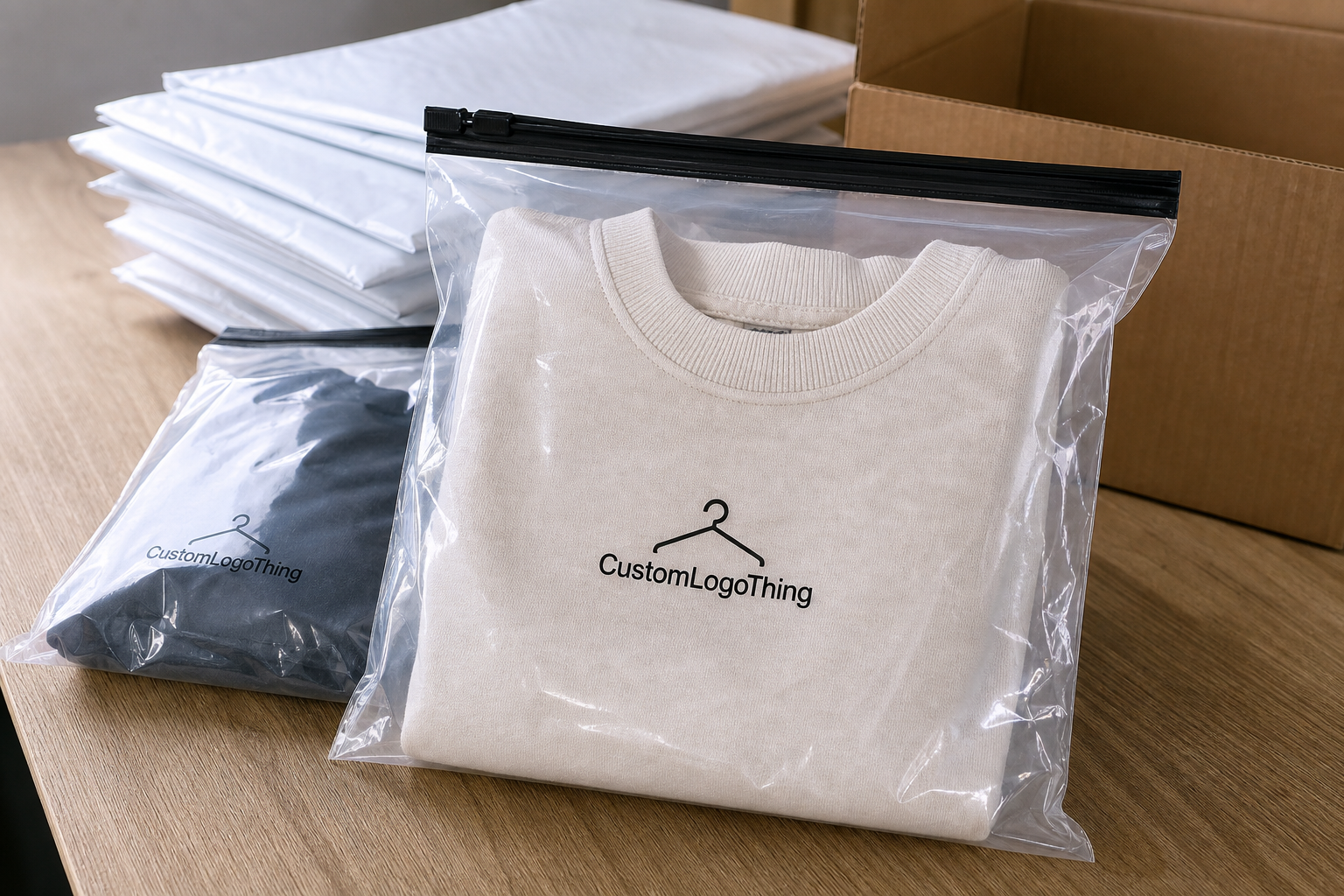Custom Slider Lock Clothing Bags Bulk Order Pricing