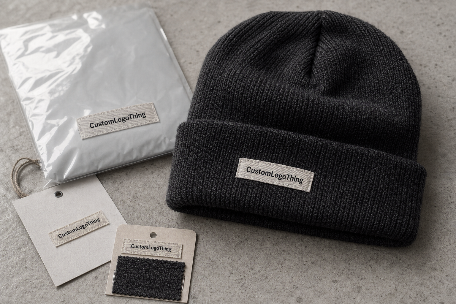 Custom Woven Label Beanies Bulk Order for Your Brand