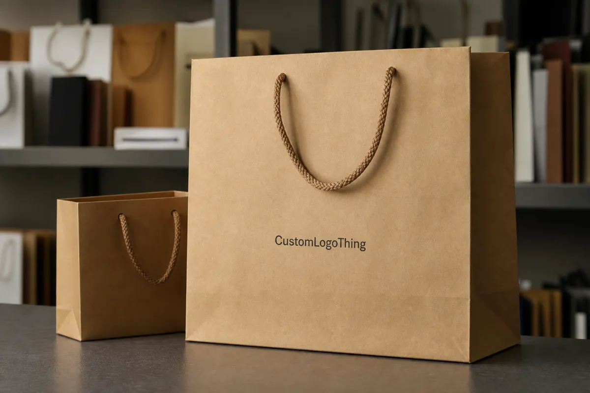 Skincare Brands Kraft Paper Bags for Small Batch Orders