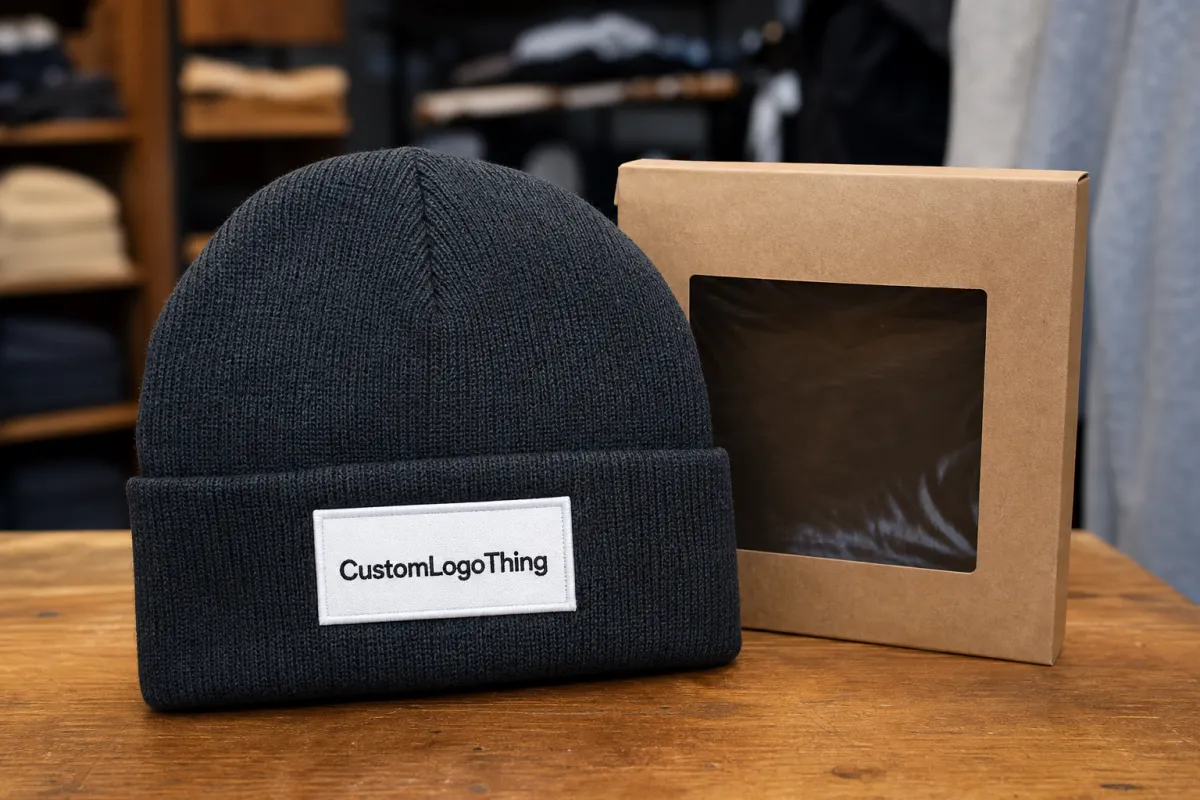 Custom Cuffed Knit Beanies for Ski Resort Merchandise Buyers