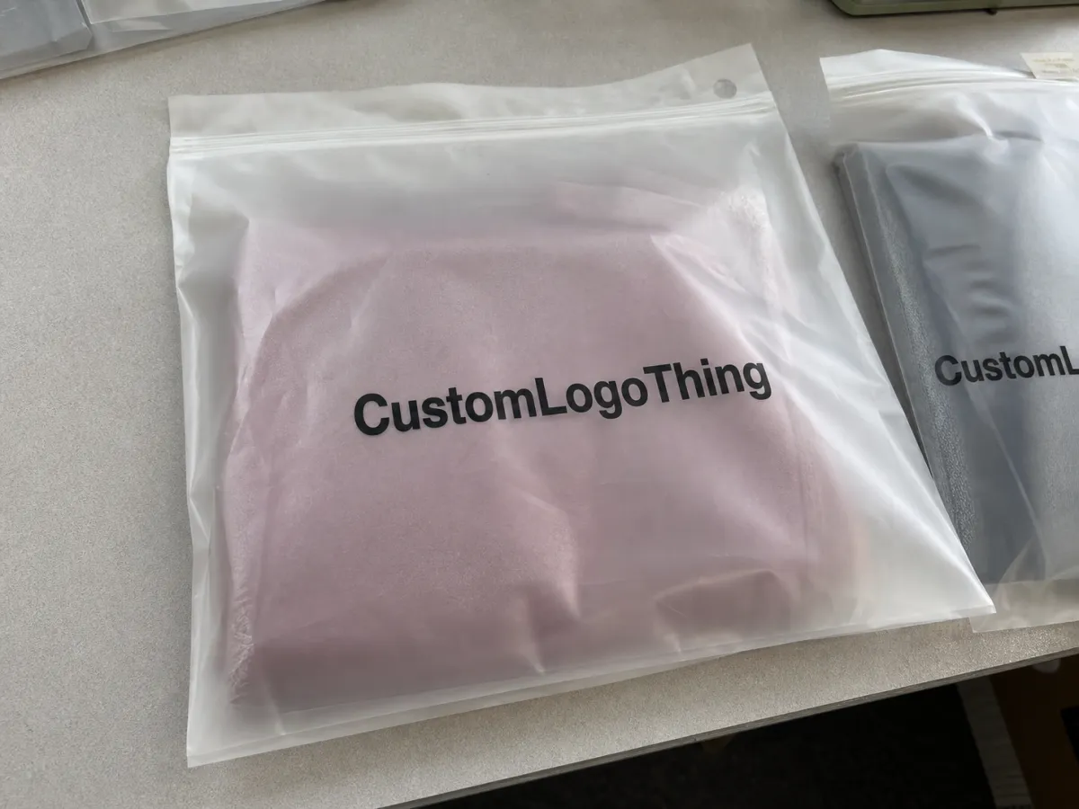 Custom Frosted Zipper Bags for Jewelry Packing Teams to