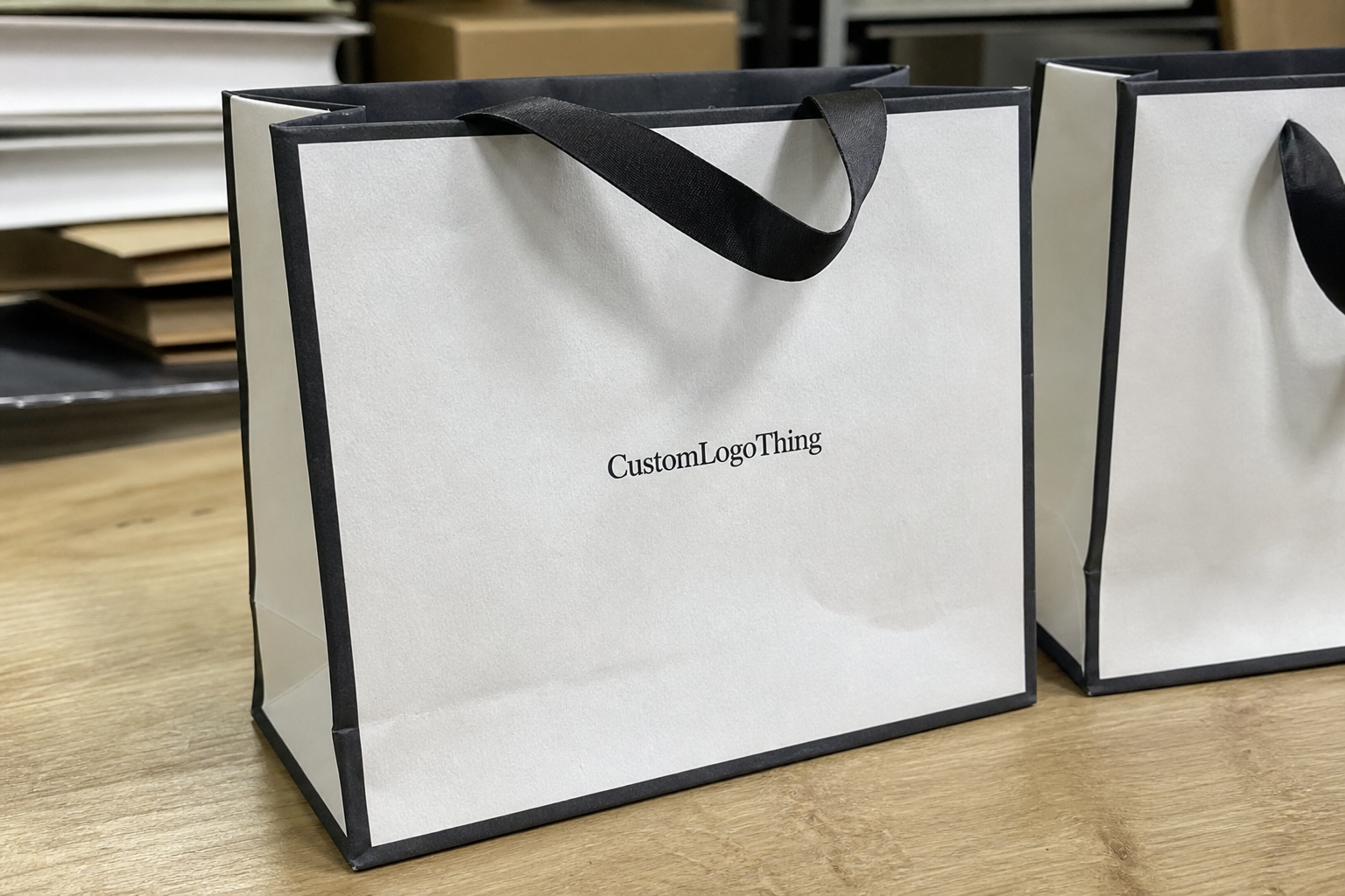 Buy Ribbon Handle Paper Bags: Small Batch Custom Order