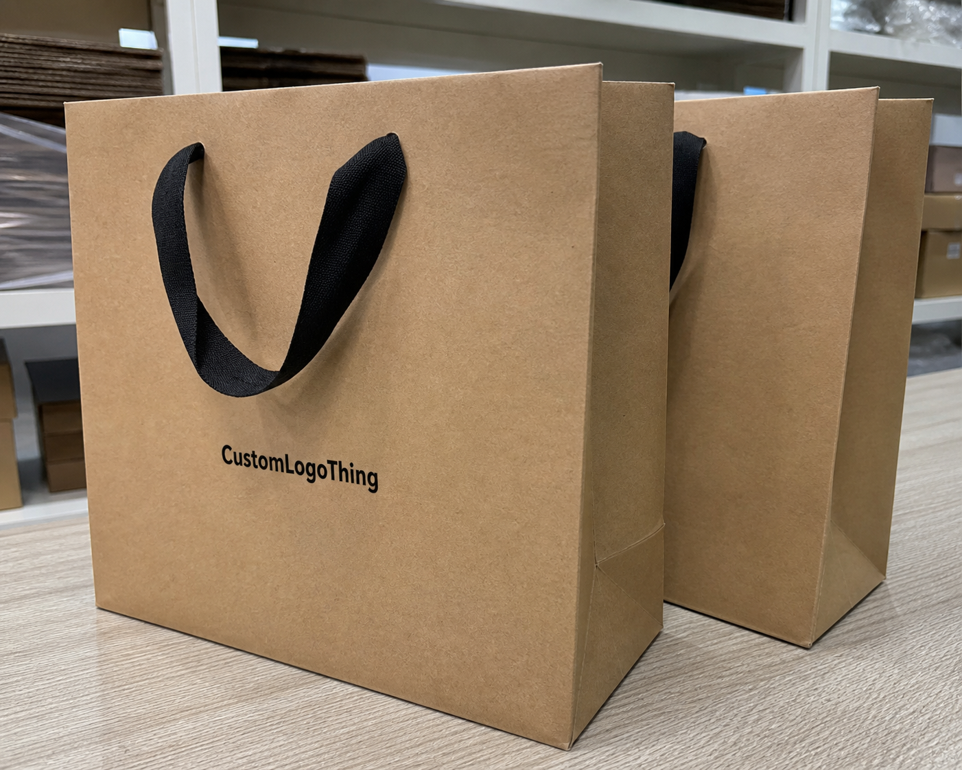 Custom Clothing Store Paper Bags Logo Placement Guide