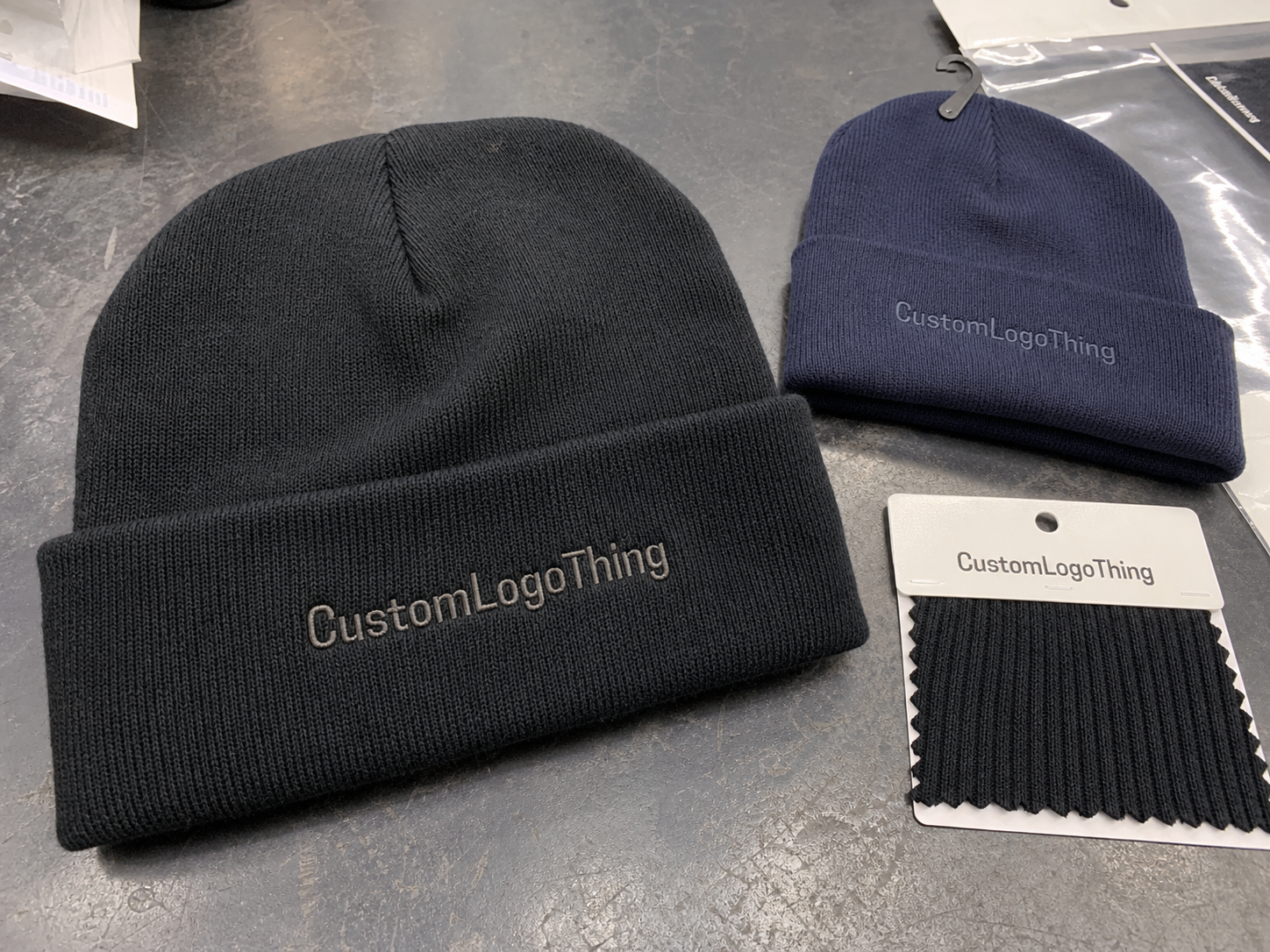 Knit Hats with Logo Material and Sizing Guide for Buyers