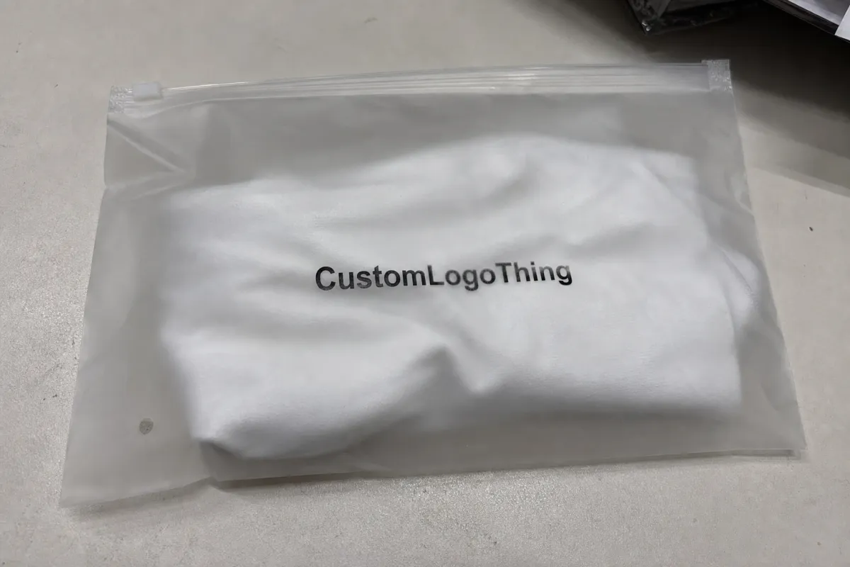 Retail Launch Frosted Zipper Bag Logo Placement Guide