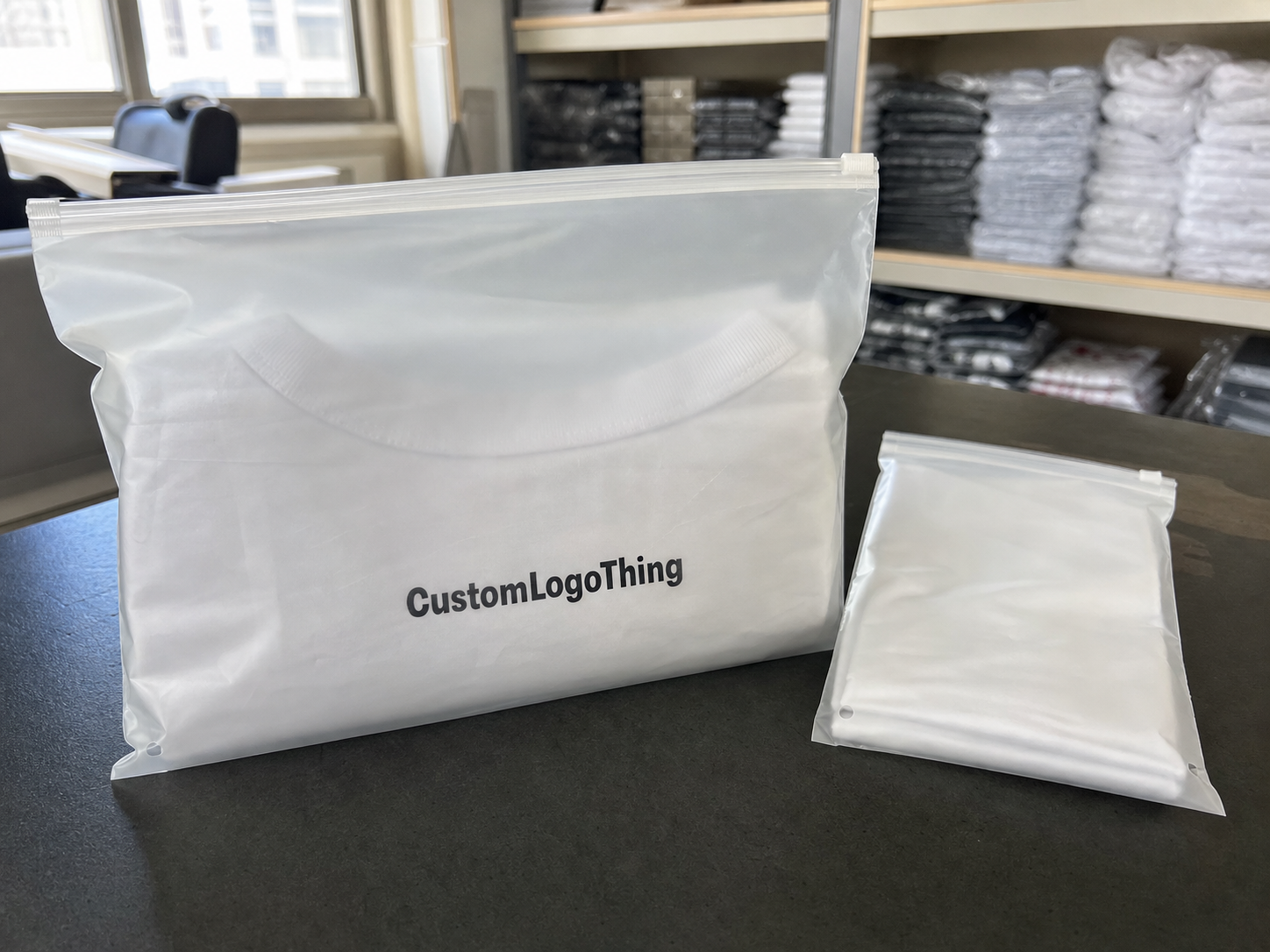 Event Merch Frosted Zipper Bags Wholesale Order Planning