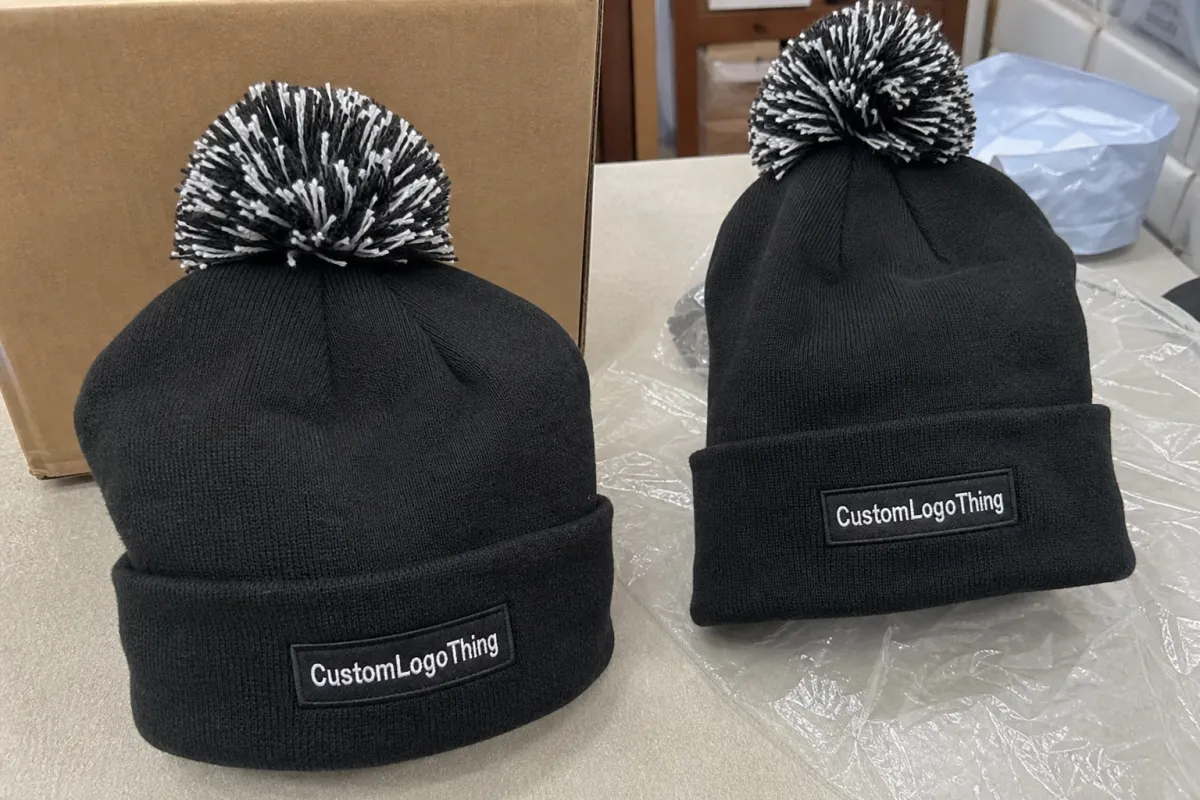 Custom Pom Pom Beanies Bulk Order for Team Programs