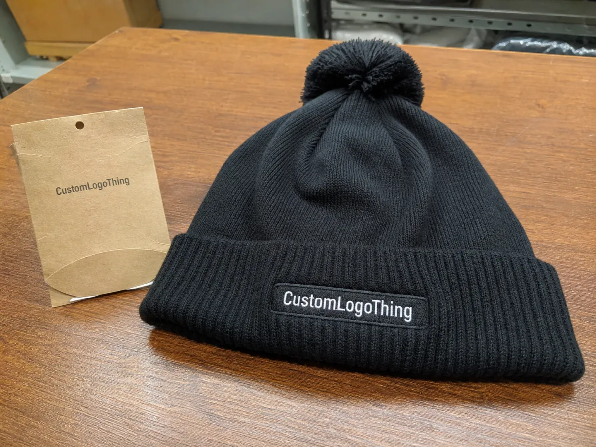 Custom Pom Pom Beanies for Ski Club Merchandise Orders