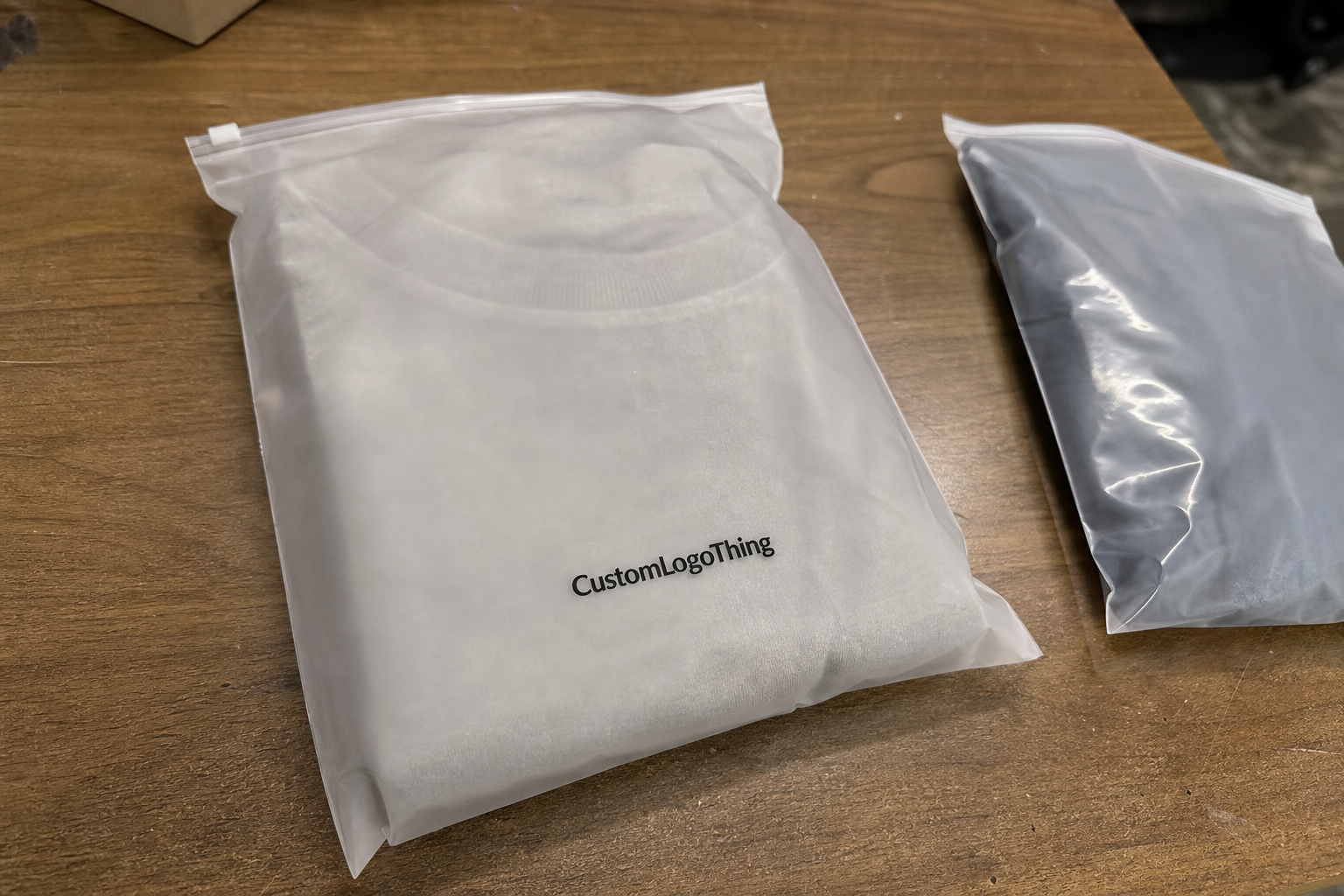 Event Merch Frosted Zipper Plastic Bags Quote Guide