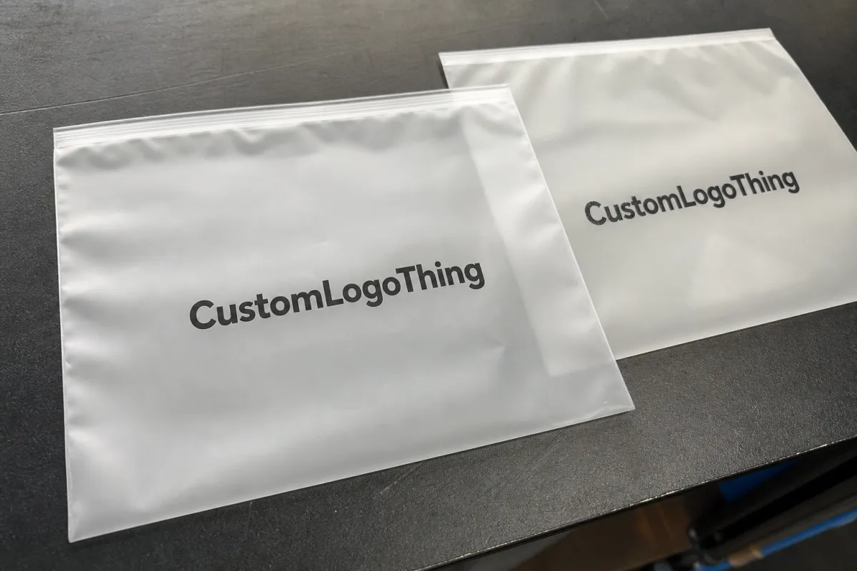Compare Print Methods for Event Merch Frosted Zipper Bags