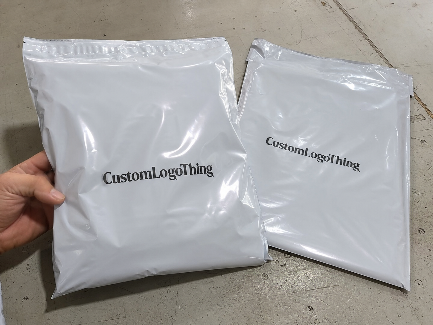 Event Merch Custom Poly Mailer Bags Logo Placement Guide