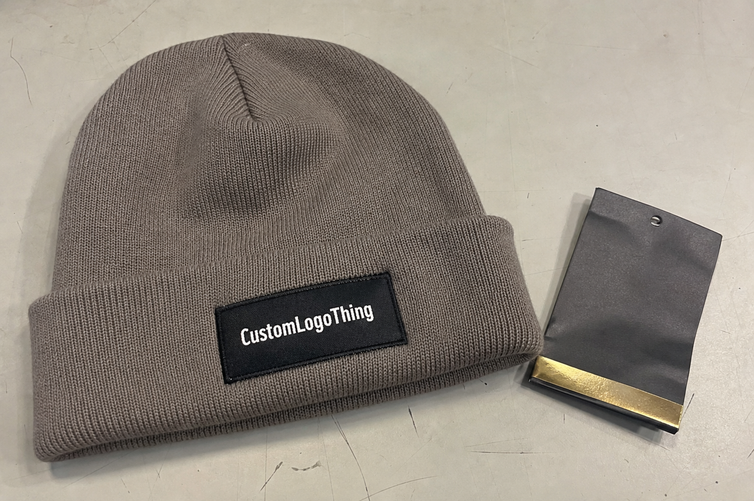 Woven Label Beanies Wholesale for Cosmetics Brands
