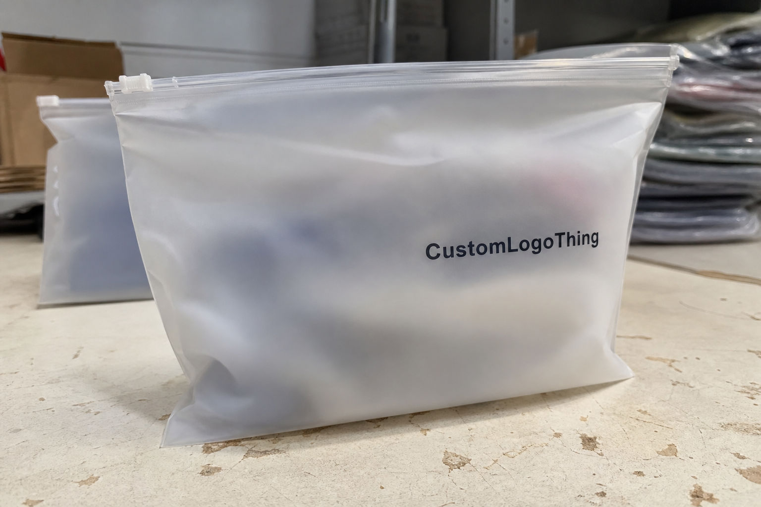 Corporate Gifting Frosted Zipper Plastic Bags: What to Order