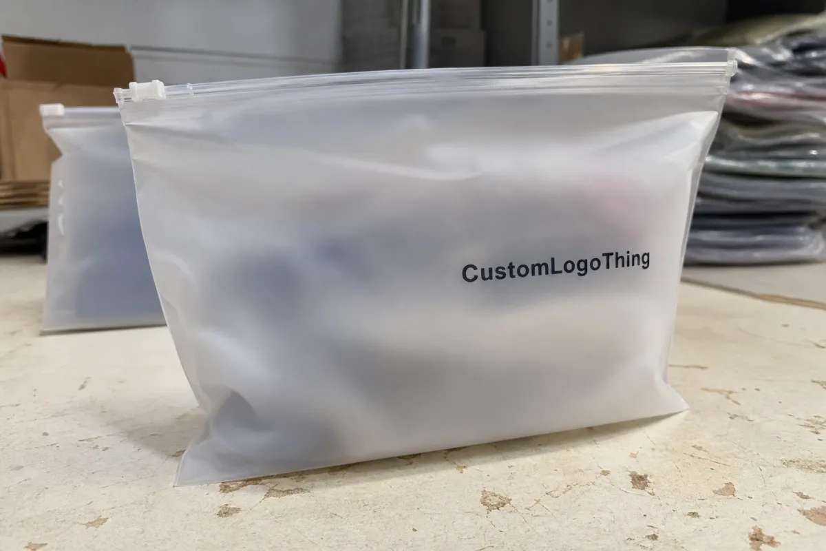 Corporate Gifting Frosted Zipper Plastic Bags: What to Order