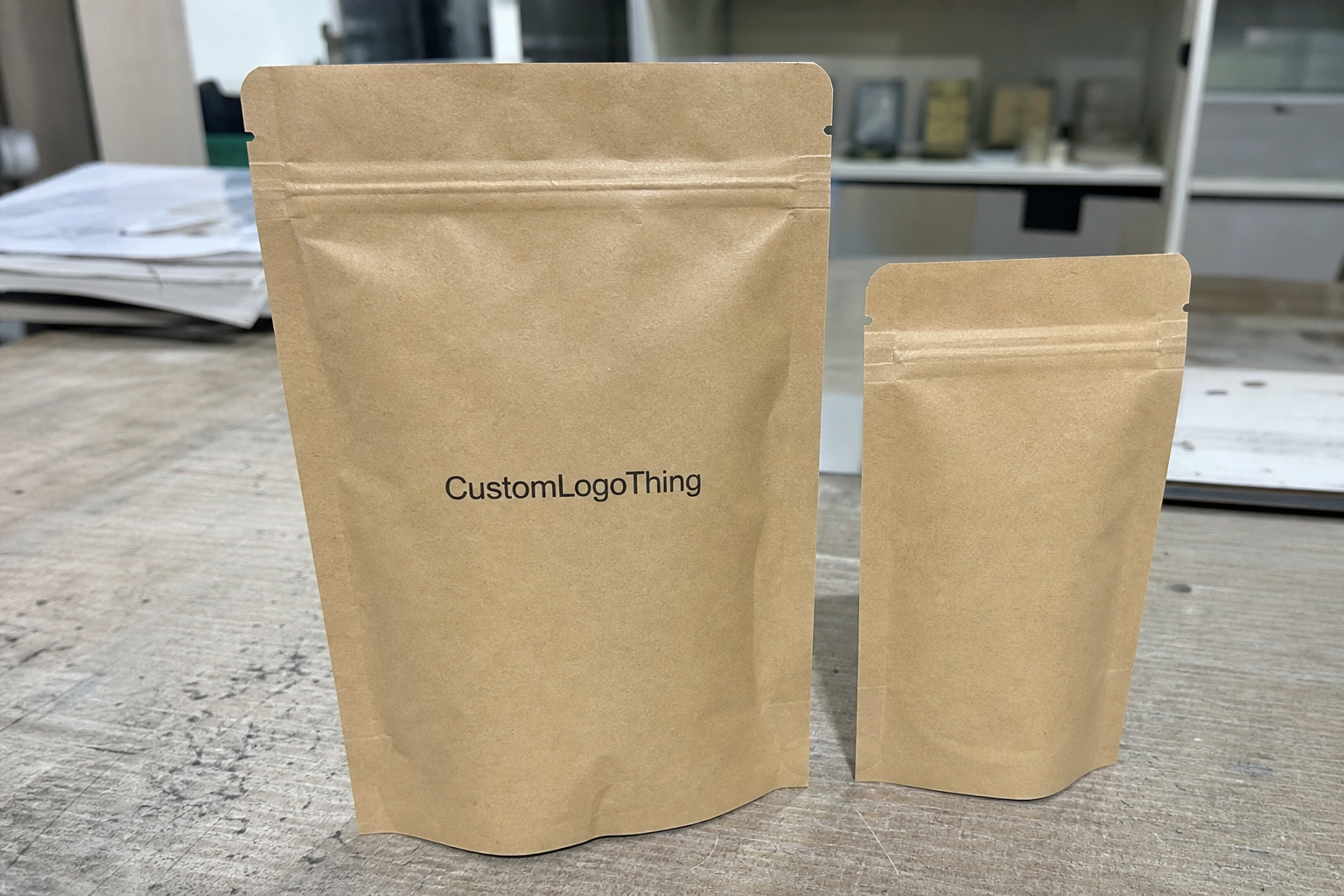 Supplement Brand Kraft Paper Bags Unit Cost for Buyers