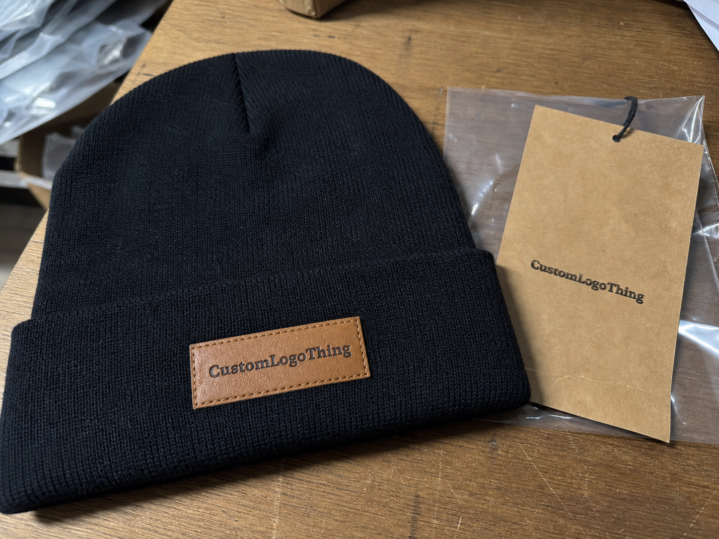 Custom Beanies With Leather Patch Bulk Order Pricing