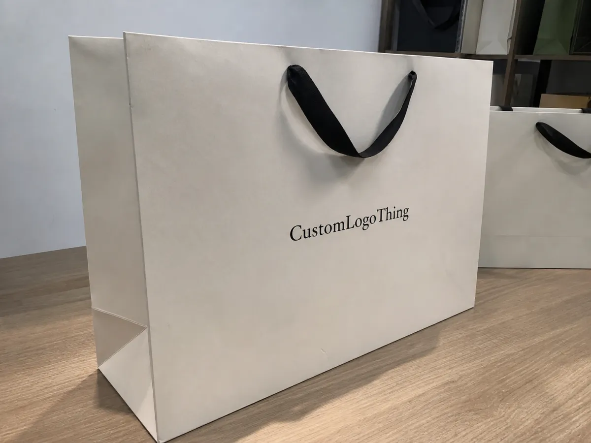 Printed Large Boutique Paper Bags With Logo Quote Request