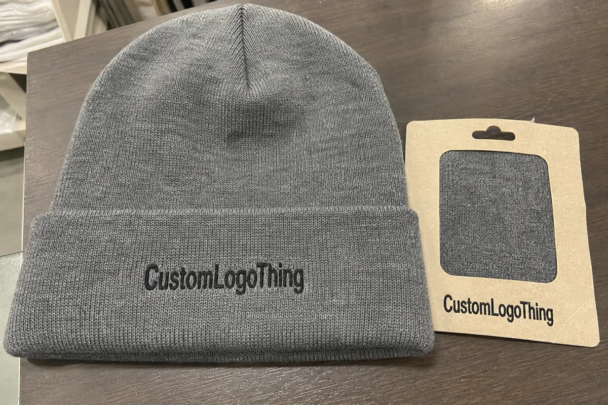 Merino Blend Beanies With Woven Labels