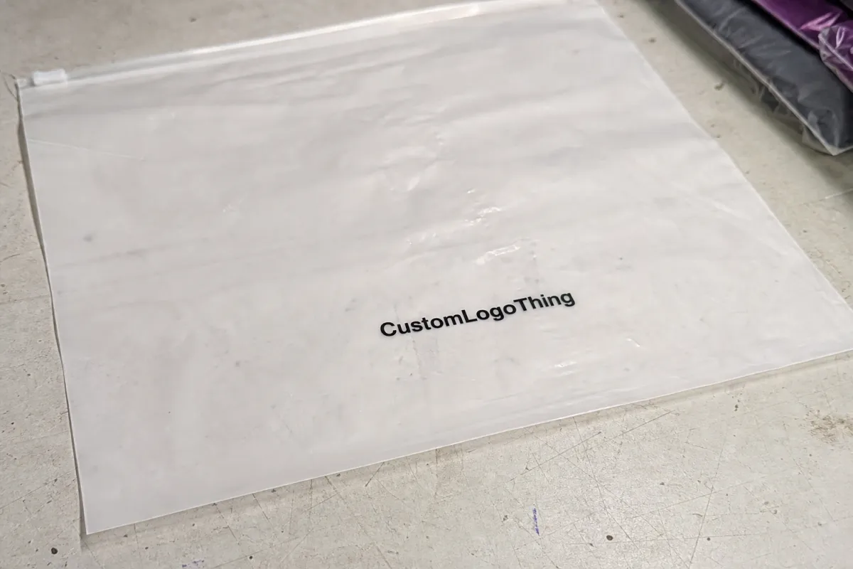 Private Label Buyer Apparel Poly Bags Logo Placement Guide