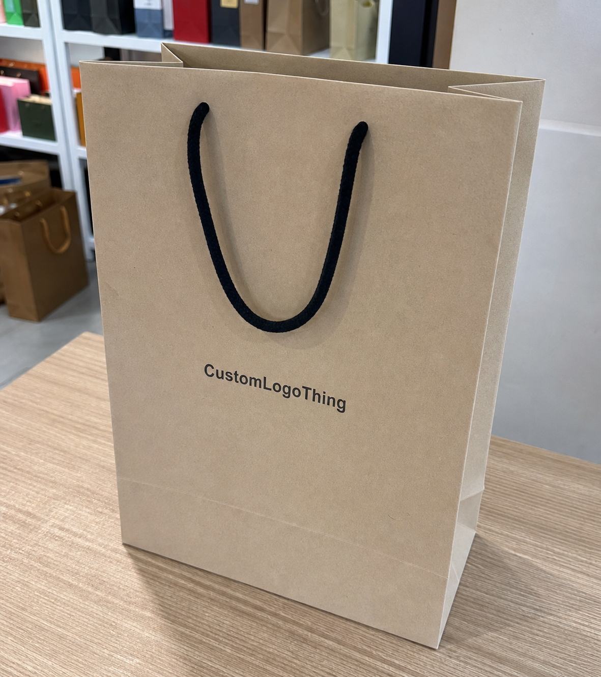 Order Custom Gift Paper Bags Bulk for Retail Packaging