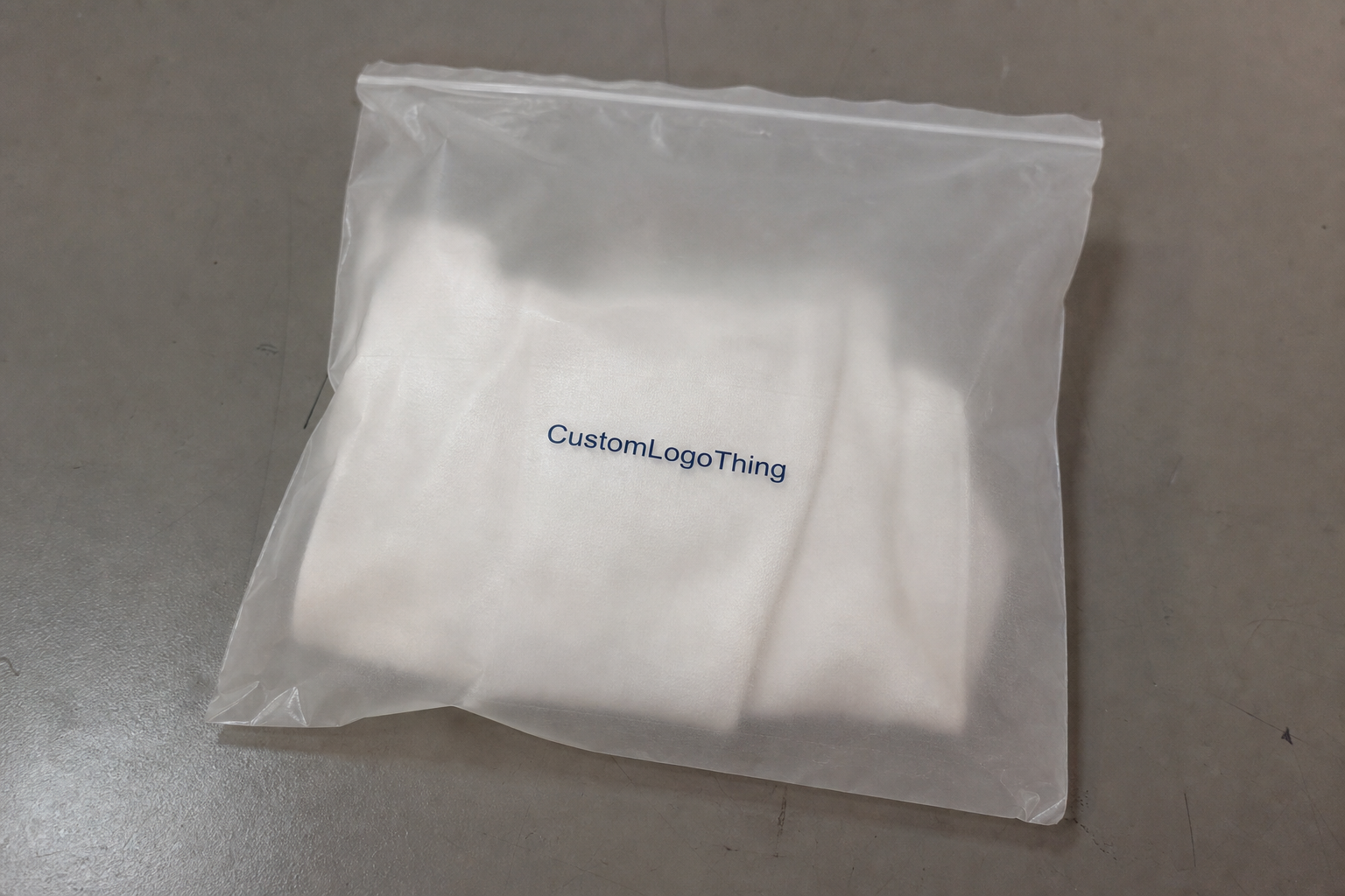 Hotel Retail Frosted Zipper Plastic Bags: Logo Guide