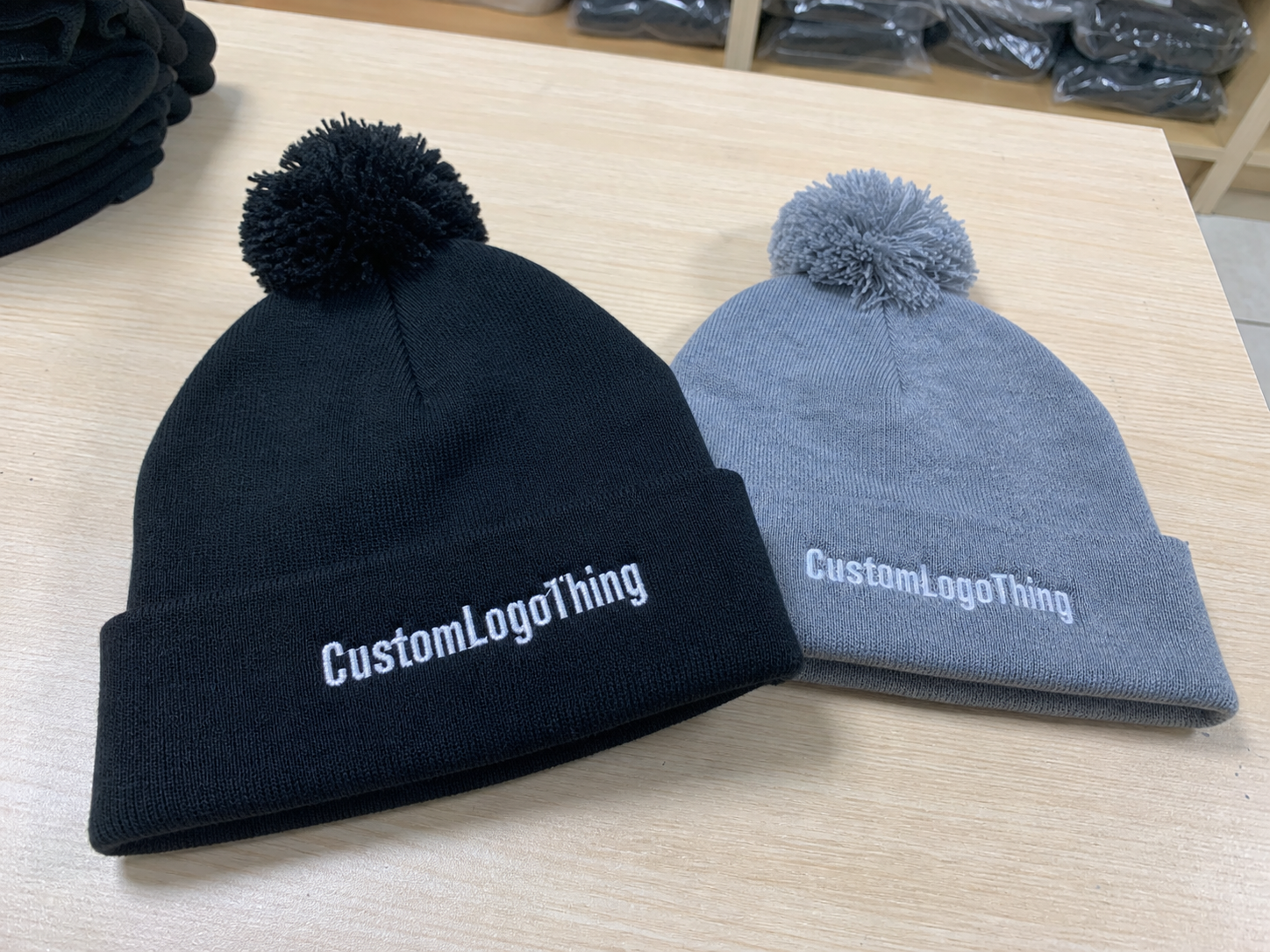 Pom Pom Beanies Low MOQ Custom Order: Fast Quote Options