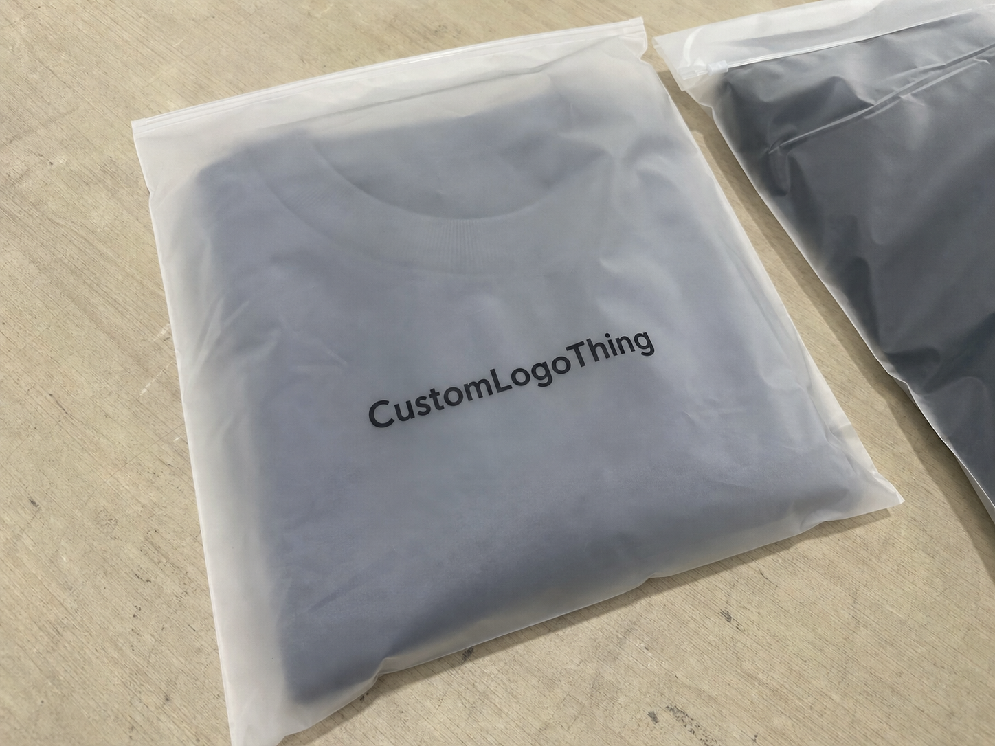 Low-MOQ Frosted Garment Bags for Custom Apparel Orders